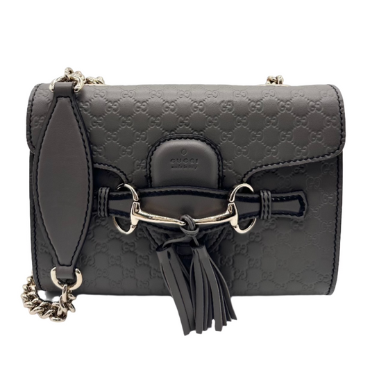 Gucci Microguccissima Mini Emily Chain Shoulder Bag Loess